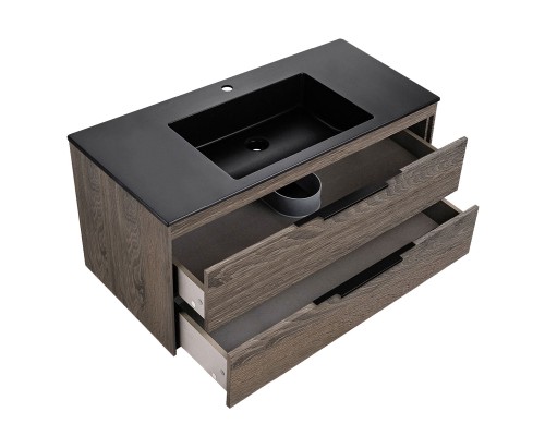 База под раковину Vincea Chiara 2D 1000 подвесная 2 выкатных ящика Soft-close R.Oak