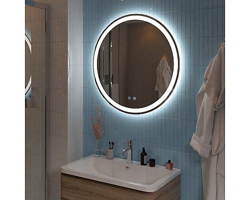 Зеркало BelBagno 70 SPC-RNG-700-LED-TCH-SND с подсветкой с голосовым управлением и подогревом Зеркало BelBagno 70 SPC-RNG-700-LED-TCH-SND с подсветкой с голосовым управлением и подогревом