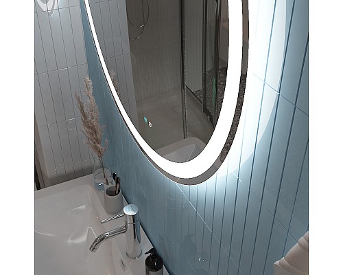 Зеркало BelBagno 70 SPC-RNG-700-LED-TCH-SND с подсветкой с голосовым управлением и подогревом Зеркало BelBagno 70 SPC-RNG-700-LED-TCH-SND с подсветкой с голосовым управлением и подогревом