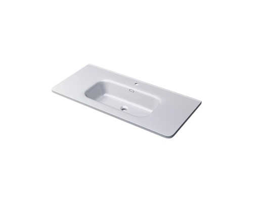 Раковина для ванной 100 см, Uperwood Monica, белая глянцевая