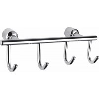 Вешалка с 4 крючками для ванной Wonzon&Woghand, Хром