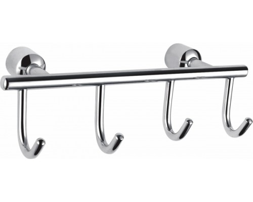 Вешалка с 4 крючками для ванной Wonzon&Woghand, Хром