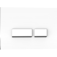 Клавиша смыва Iberica Blanca Crystal-R 246x165, белый, глянцевая, стекло