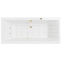 Ванна гидромассажная EXCELLENT Pryzmat 180x80 NANO золото
