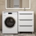 Тумба под стиральную машину напольная Uperwood Tanos 58х47,5х76,5 см, графит, 3 ящика