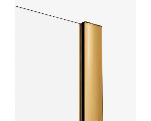 Шторка для ванны NEW TRENDY SMART GOLD BRUSHED 160x150 (брашированное золото)