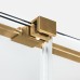 Шторка для ванны NEW TRENDY SMART GOLD BRUSHED 160x150 (брашированное золото)