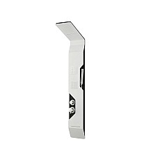 Душевая панель Taliente A05 150x22 белый/черный/хром, каскадный излив, верхний каскад