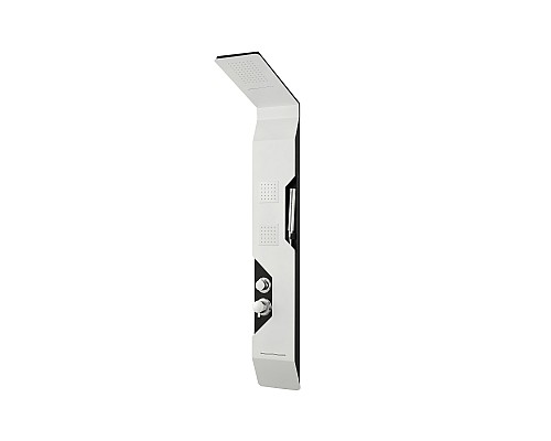Душевая панель Taliente A05 150x22 белый/черный/хром, каскадный излив, верхний каскад Душевая панель Taliente A05 150x22 белый/черный/хром, каскадный излив, верхний каскад
