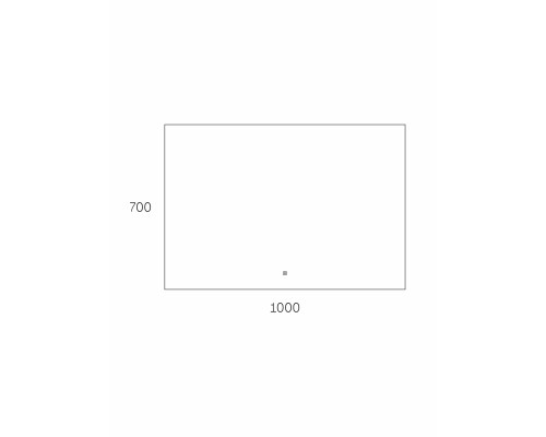 Зеркало Taliente Zled-T с LED-подсветкой, 100x70см, прямоугольное