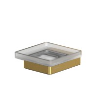 Мыльница подвесная WHITECROSS Cubo брашированное золото