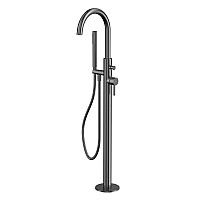 Смеситель для ванны отдельностоящий WHITECROSS Y Y1233GM оружейная сталь