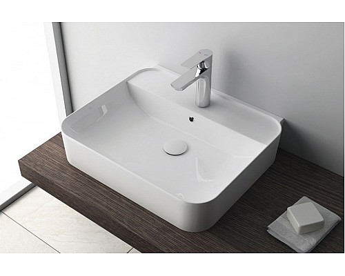 Раковина Isvea SistemaU 50 см накладная белый 10PL53050SV