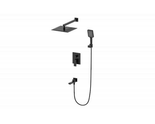 Душевая система встраиваемая Wonzon&Woghand, Черный матовый