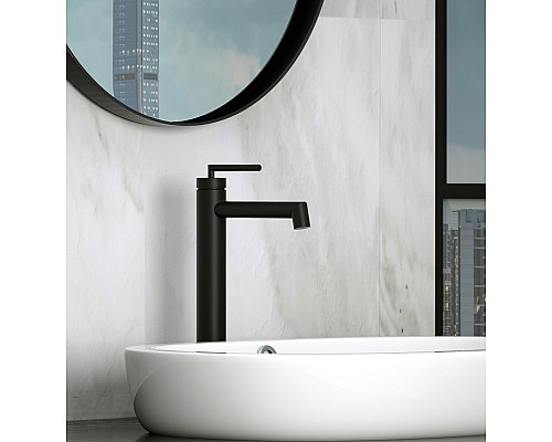 Смеситель для раковины BelBagno Acqua ACQUA-LMC-NERO Черный матовый