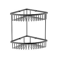 Полка для ванной 2-х ярусная Wonzon&Woghand, Темный графит WW-4128-BGM