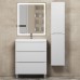 Тумба под раковину 70 см, Uperwood Tanos, напольная, белая, 3 ящика