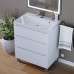 Тумба под раковину 70 см, Uperwood Tanos, напольная, белая, 3 ящика