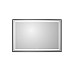 Зеркало BelBagno Kraft 120 SPC-KRAFT-1200-800-LED-TCH-WARM-NERO с подсветкой Черное с сенсорным выключателем и подогревом