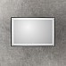 Зеркало BelBagno Kraft 120 SPC-KRAFT-1200-800-LED-TCH-WARM-NERO с подсветкой Черное с сенсорным выключателем и подогревом