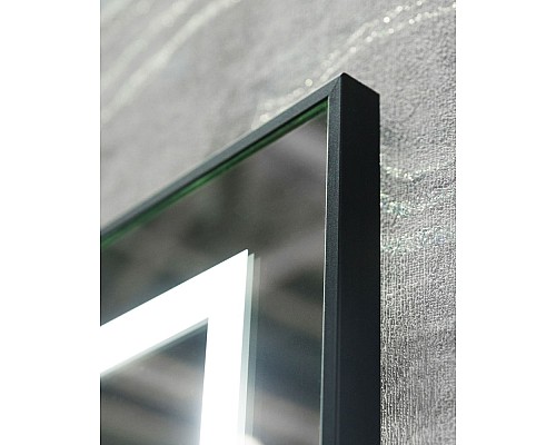 Зеркало BelBagno Kraft 120 SPC-KRAFT-1200-800-LED-TCH-WARM-NERO с подсветкой Черное с сенсорным выключателем и подогревом Зеркало BelBagno Kraft 120 SPC-KRAFT-1200-800-LED-TCH-WARM-NERO с подсветкой Черное с сенсорным выключателем и подогревом