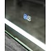 Зеркало BelBagno Kraft 120 SPC-KRAFT-1200-800-LED-TCH-WARM-NERO с подсветкой Черное с сенсорным выключателем и подогревом