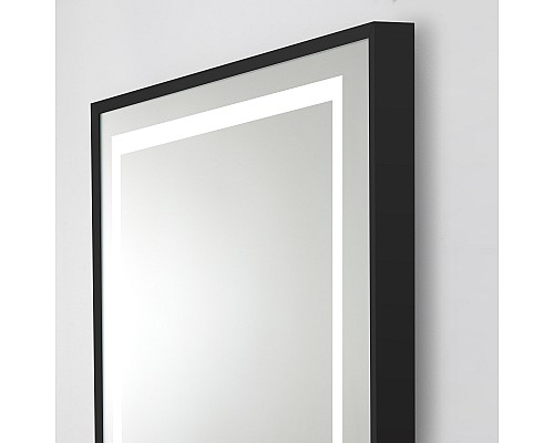Зеркало BelBagno Kraft 120 SPC-KRAFT-1200-800-LED-TCH-WARM-NERO с подсветкой Черное с сенсорным выключателем и подогревом Зеркало BelBagno Kraft 120 SPC-KRAFT-1200-800-LED-TCH-WARM-NERO с подсветкой Черное с сенсорным выключателем и подогревом