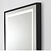 Зеркало BelBagno Kraft 120 SPC-KRAFT-1200-800-LED-TCH-WARM-NERO с подсветкой Черное с сенсорным выключателем и подогревом