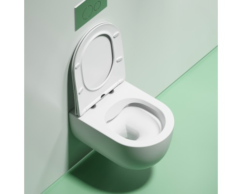 Подвесной унитаз Ceramicanova Modena Rimless белый