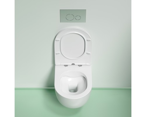 Подвесной унитаз Ceramicanova Modena Rimless белый