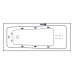 Ванна гидромассажная Excellent Ava 160x70 Smart Nano Золото