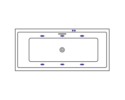 Ванна гидромассажная EXCELLENT Heaven Slim 170x75 SOFT хром