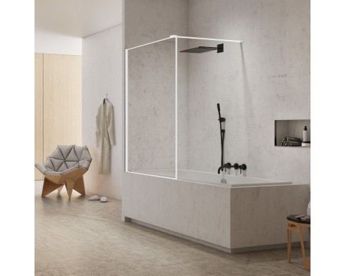 Шторка для ванны NEW TRENDY NEW MODUS WHITE 50x150 белый