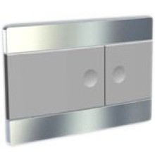 Панель смыва с двумя клавишами Schwab Line, глянцевый хром