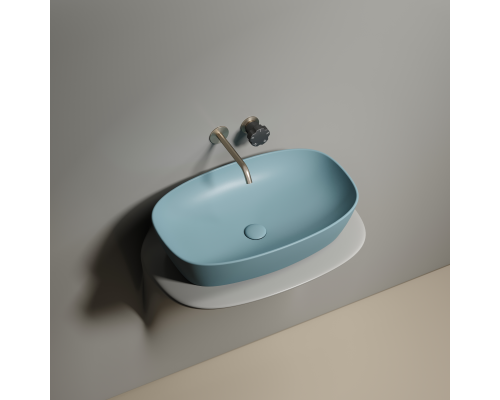 Чаша накладная овальная Ceramica Nova Element 60x38 Зеленый Матовый