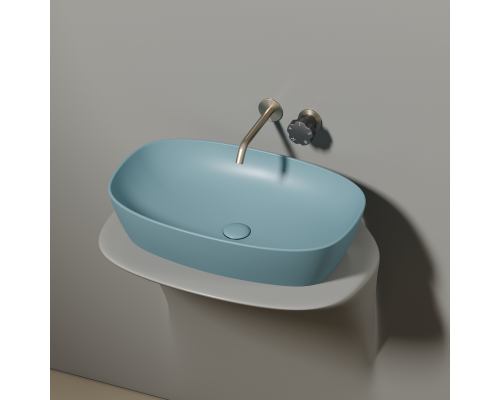 Чаша накладная овальная Ceramica Nova Element 60x38 Зеленый Матовый