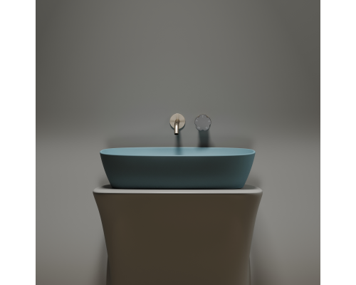 Чаша накладная овальная Ceramica Nova Element 60x38 Зеленый Матовый