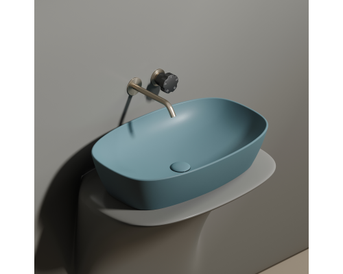 Чаша накладная овальная Ceramica Nova Element 60x38 Зеленый Матовый