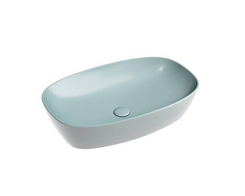 Чаша накладная овальная Ceramica Nova Element 60x38 Зеленый Матовый