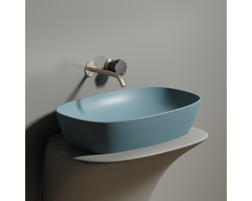 Чаша накладная овальная Ceramica Nova Element 60x38 Зеленый Матовый