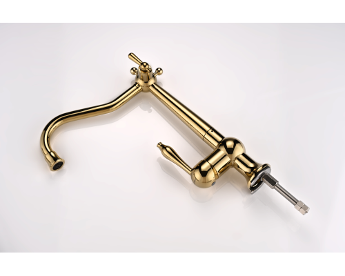 Смеситель для кухни Paulmark Retro золото Re213226-G