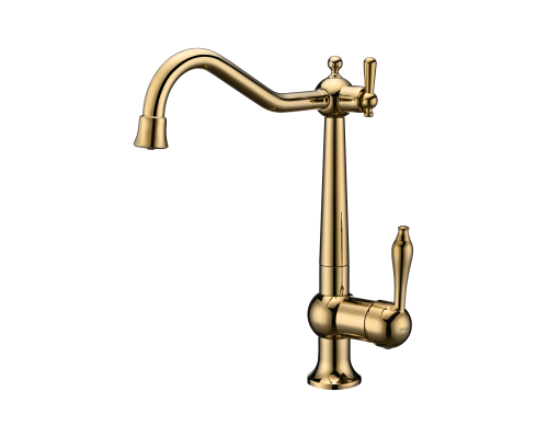 Смеситель для кухни Paulmark Retro золото Re213226-G