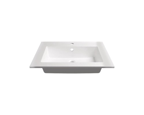 Раковина для ванной 66 см, Uperwood Parma Premium, белая глянцевая