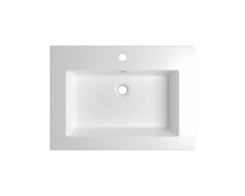 Раковина для ванной 66 см, Uperwood Parma Premium, белая глянцевая