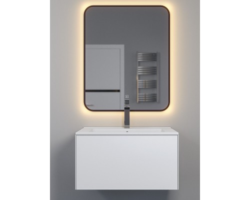 Раковина для ванной 66 см, Uperwood Parma Premium, белая глянцевая