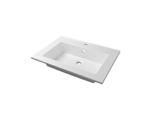 Раковина для ванной 66 см, Uperwood Parma Premium, белая глянцевая
