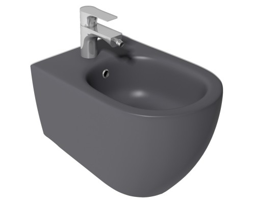 Биде ISVEA Infinity подвесной 365x530x400 антрацит матовый 10NF41001SV-2C