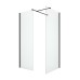 Душевое ограждение NEW TRENDY NEW MODUS BLACK 130x100x200 черный