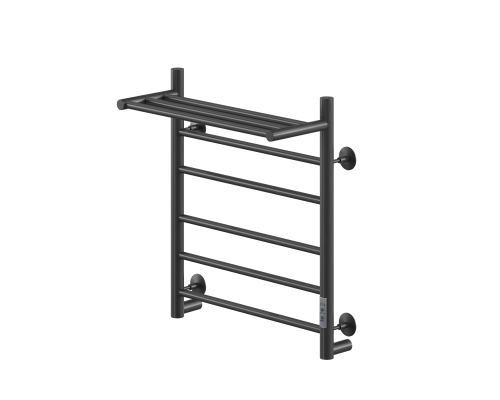 Электрический полотенцесушитель Ника Way-2 60/50 U с полкой Черный матовый