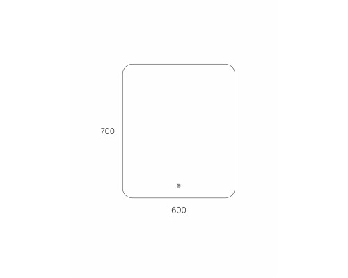 Зеркало Taliente Zled-B с LED-подсветкой, 60x70см, прямоугольное